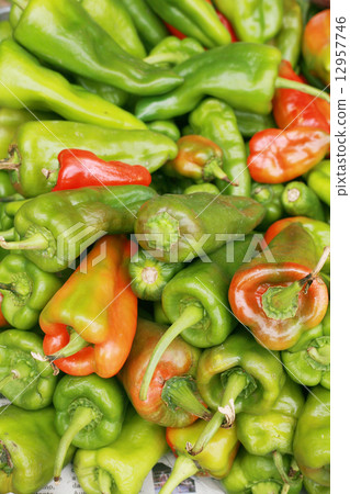 bell peppers background (Capsicum annuum) 12957746