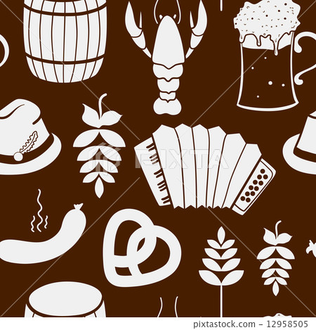 Oktoberfest seamless pattern 12958505