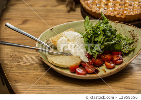 Burrata mozzarella cheese Burrata mozzarella cheese 12959556