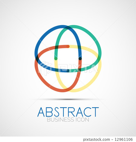 Line design loop logo Line design loop logo 12961106