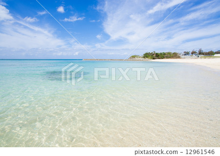 沖繩海灘·沙灘 12961546