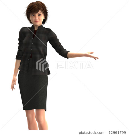Guide female Synthetic background Transparent... - Stock Illustration ...