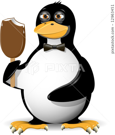 penguin and ice cream 12963451