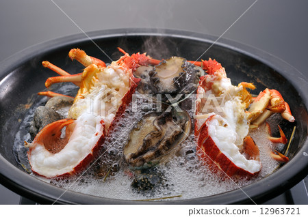 烤Ise蝦用鮑魚黃油 12963721
