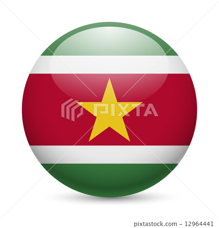Round glossy icon of Suriname Round glossy icon of Suriname 12964441