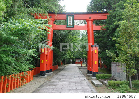 Kumano Hayatake Taisha Shrine的走道·鳥居(和歌山縣新宮市新宮) Kumano Hayatake Taisha Shrine的走道·鳥居(和歌山縣新宮市新宮) 12964698