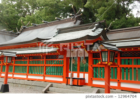 Inside the precincts of Kumano Hayatake Taisei shrine (Shingu City, Wakayama prefecture) Inside the precincts of Kumano Hayatake Taisei shrine (Shingu City, Wakayama prefecture) 12964704