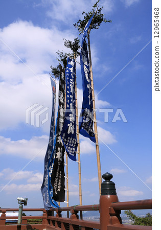 Kompira-san Shrine Imperial High Festival Day, set on a balustrade of the stage on the northeast side of the main shrine (Observatory) 12965468