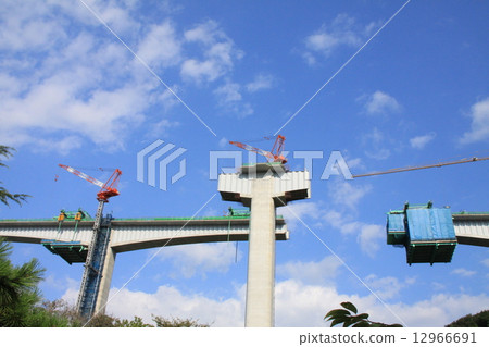 Highway construction work 12966691