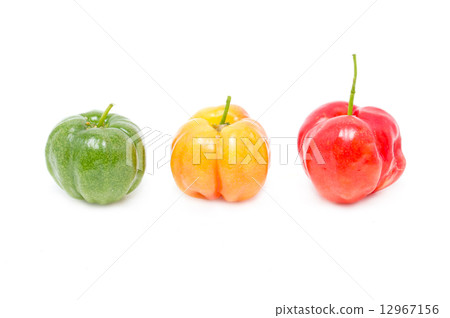 Barbados cherry isolated on white. 12967156