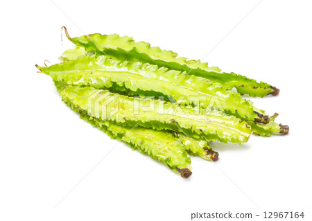 Princess bean isolated on white. Princess bean isolated on white. 12967164