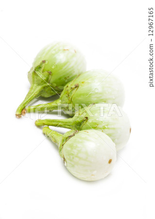 Green Eggplant isolated on white. Green Eggplant isolated on white. 12967165