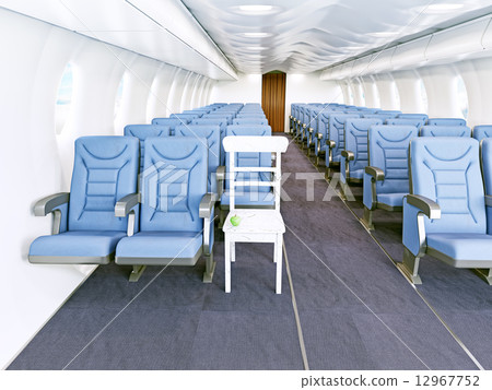 old chair in the aircraft cabin 12967752