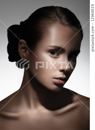 Portrait of beautiful girl. Pure Beauty Model 12968019