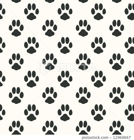 Seamless pattern with animal footprint texture Seamless pattern with animal footprint texture 12968667