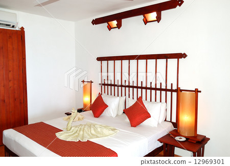 Apartment interior in the luxury hotel, Bentota, Sri Lanka Apartment interior in the luxury hotel, Bentota, Sri Lanka 12969301