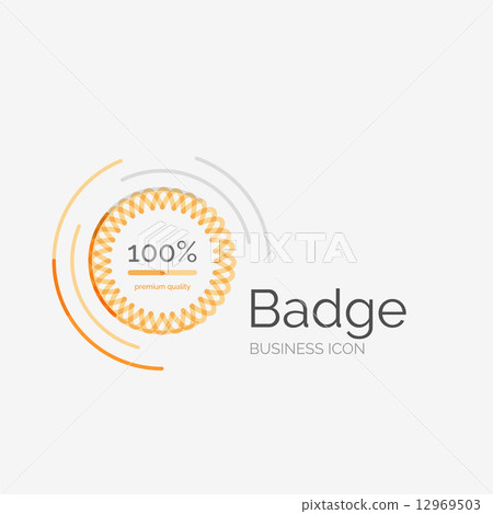Thin line neat design logo, premium quality stamp Thin line neat design logo, premium quality stamp 12969503
