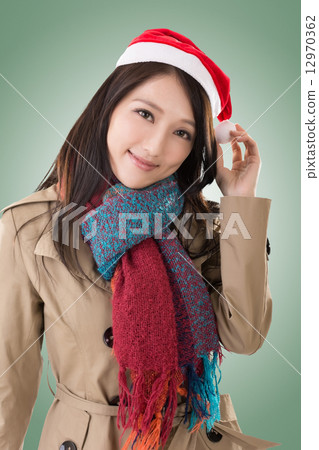 christmas woman 12970362