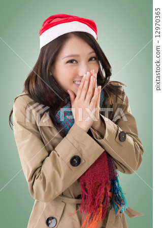 christmas woman christmas woman 12970365