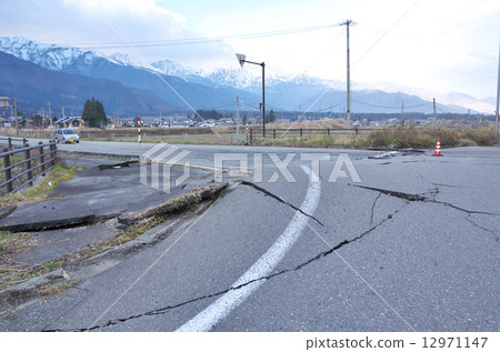 The Kagoshiro fault earthquake in Nagano Prefecture The Kagoshiro fault earthquake in Nagano Prefecture 12971147