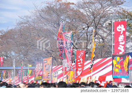 攤位商店窗簾和橫幅 12971685