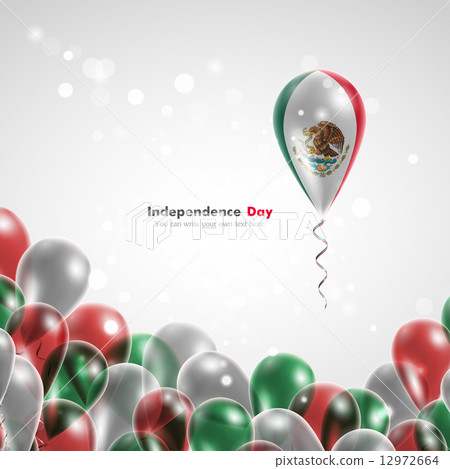 Flag of Mexico on balloon Flag of Mexico on balloon 12972664