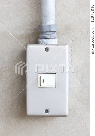 Single light switch. 12973880