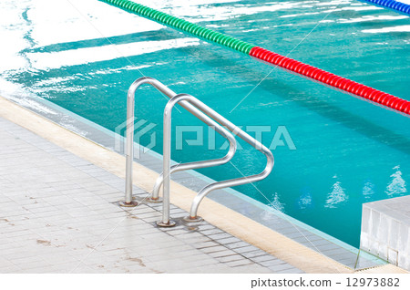 Stair at swimming pool. 12973882