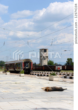 Local station in Bulgaria (Karlovo) 12974104