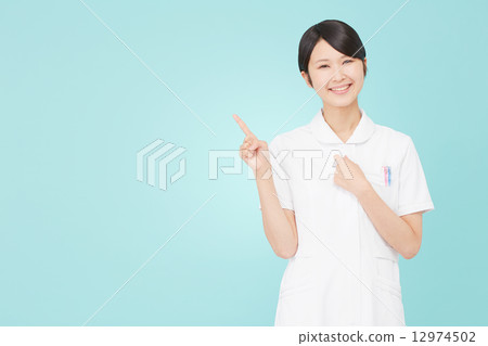 Pointing nurse 12974502
