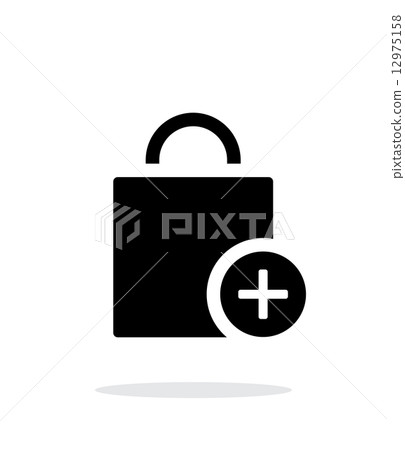Handbag add goods simple icon on white background. 12975158