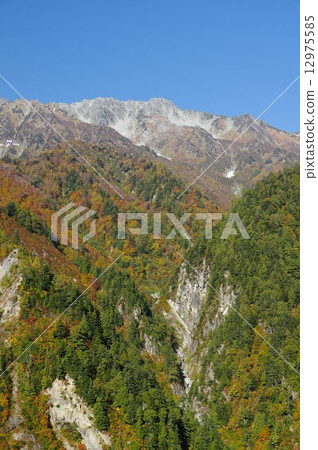 From Kurobe Dam, Tateyama Commonwealth and Taikanpo station of autumn leaves From Kurobe Dam, Tateyama Commonwealth and Taikanpo station of autumn leaves 12975585