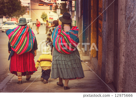Bolivian people in La Paz Bolivian people in La Paz 12975666