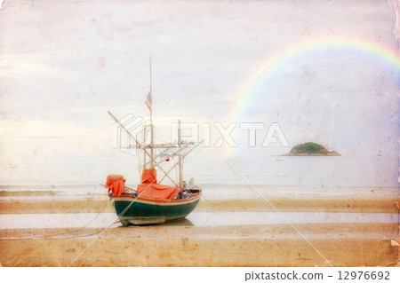 fishing boat (vintage soft filtered) 12976692