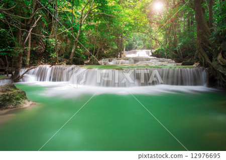 Thailand waterfall in Kanchanaburi (Huay Mae Kamin) Thailand waterfall in Kanchanaburi (Huay Mae Kamin) 12976695