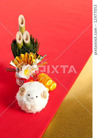 New year's greeting material New year's greeting material 12977053