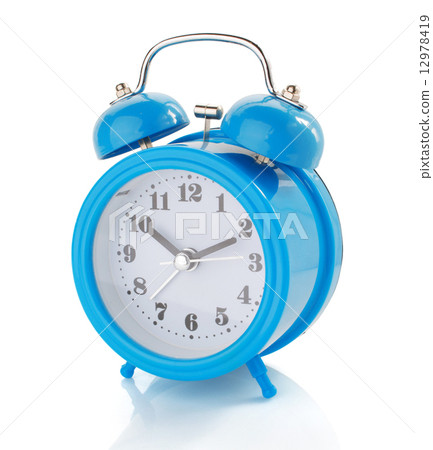 alarm clock watch on white background 12978419