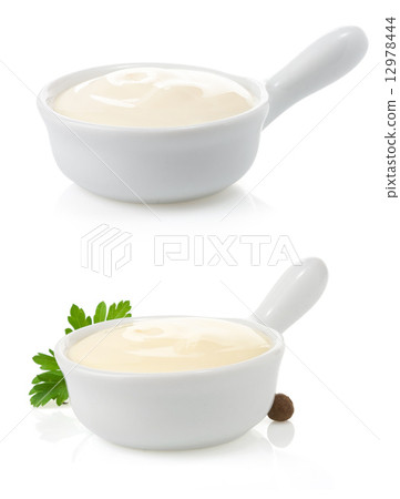 mayonnaise sauce isolated on white mayonnaise sauce isolated on white 12978444