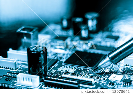soldering of electronic circuit board soldering of electronic circuit board 12978641