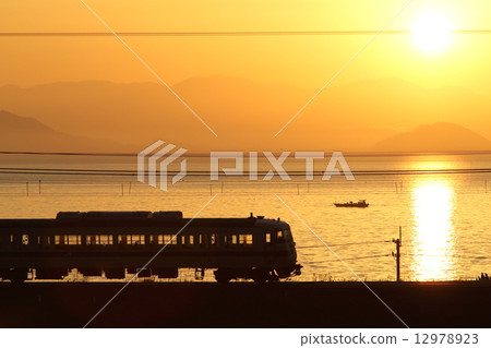 Asahi rising to Lake Biwa Asahi rising to Lake Biwa 12978923