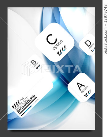 Abstract modern flyer - brochure template 12979748