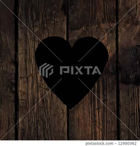 Heart symbol on wooden texture. Heart symbol on wooden texture. 12980362