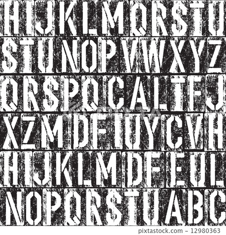 Letterpress seamless background. Black and white version. 12980363