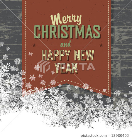 Merry Christmas Card With Isolated Space For Text.Vector Merry Christmas Card With Isolated Space For Text.Vector 12980403