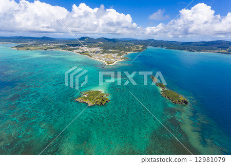 Okinawa aerial photograph Nago city Henoko base construction site Okinawa aerial photograph Nago city Henoko base construction site 12981079