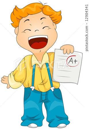 Child showing Grade - Stock Illustration [12984341] - PIXTA