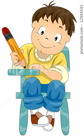 Child Writing 12984581