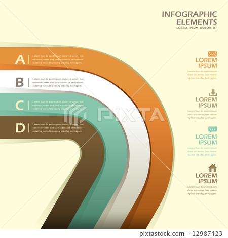 form, vector, infographic - Stock Illustration [12987423] - PIXTA