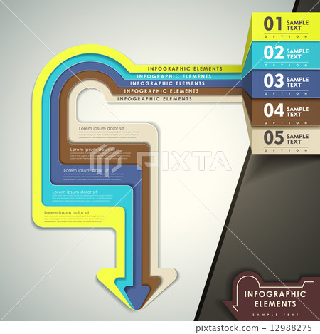 element, layout, infographic - Stock Illustration [12988275] - PIXTA