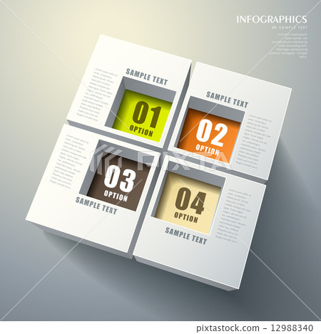 element, layout, infographic - Stock Illustration [12988340] - PIXTA